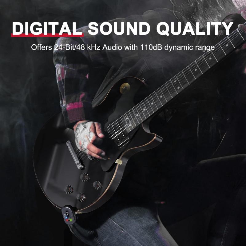 Sistema de Guitarra Sem Fio Xvive A58 - Transmissor/Receptor 5.8